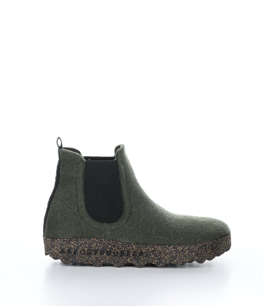 CAIA084ASP Military Round Toe Boots|CAIA084ASP Bottes à Bout Rond in Vert