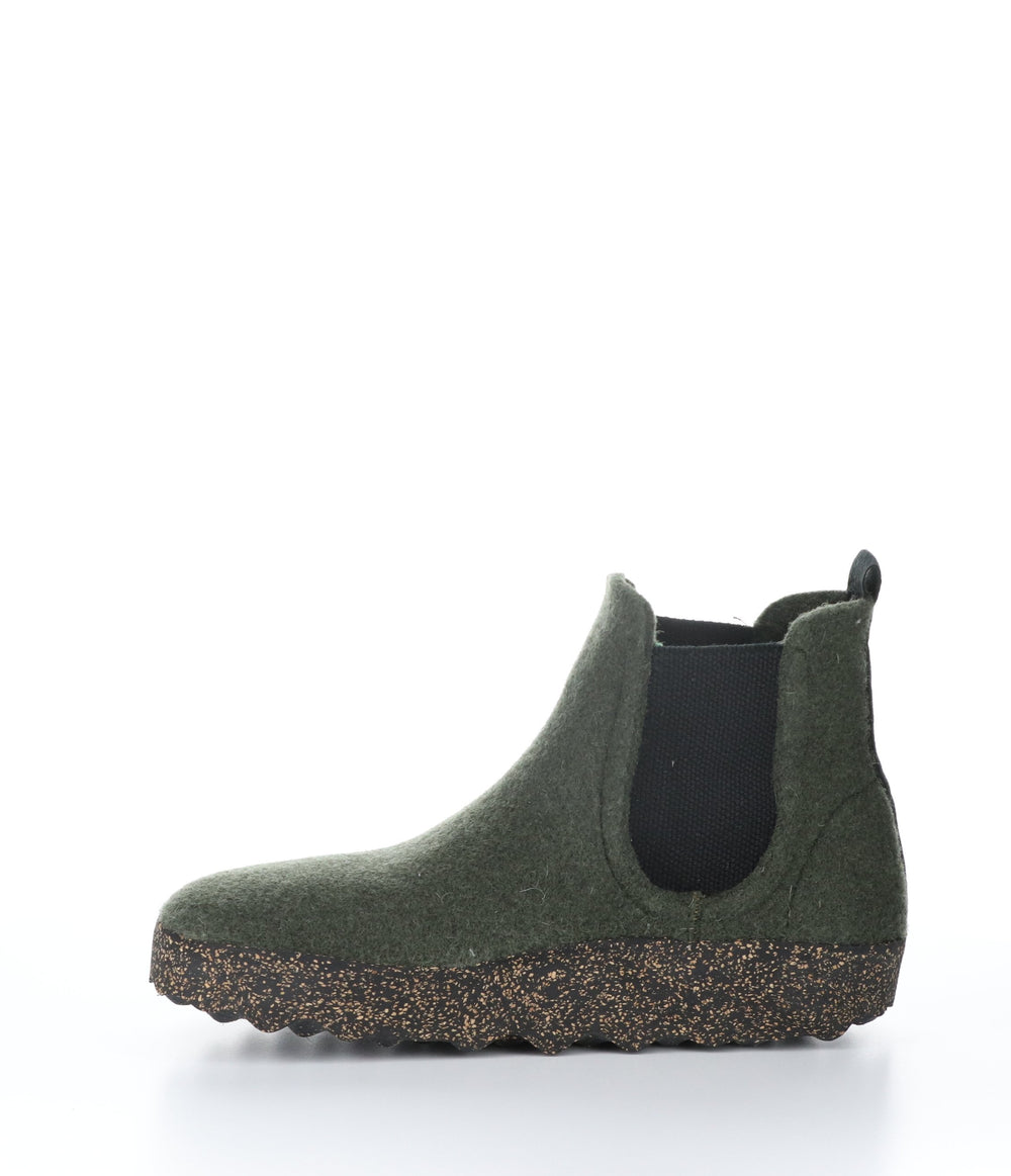 CAIA084ASP Military Round Toe Boots|CAIA084ASP Bottes à Bout Rond in Vert