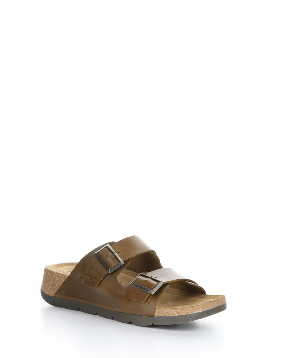 CAJA721FLY CAMEL Round Toe Shoes|CAJA721FLY Chaussures à Bout Rond in Marron