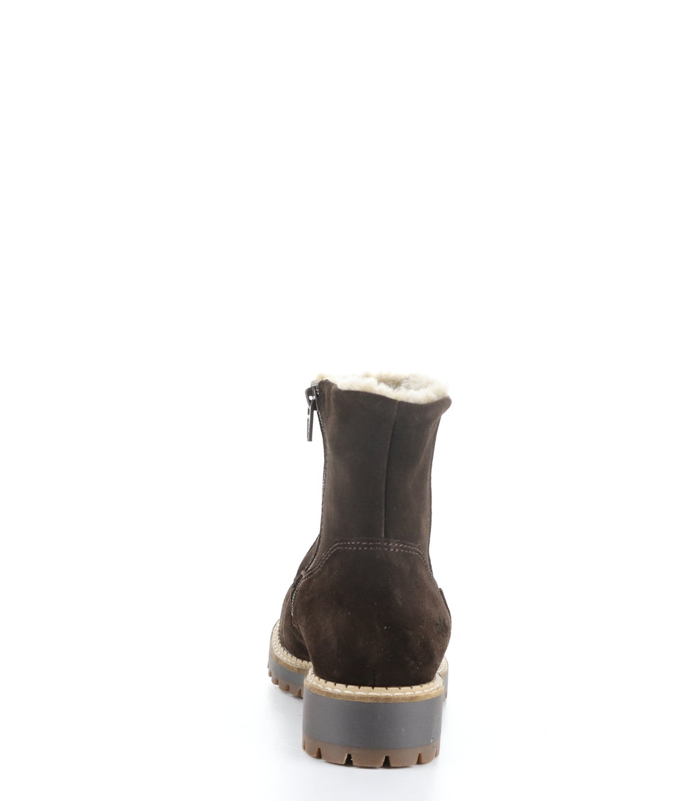 CALIB COFFEE Round Toe Boots