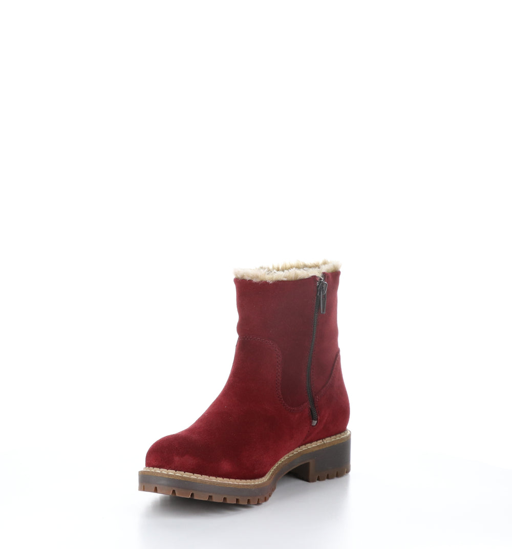 CALIB Sangria Zip Up Boots|CALIB Bottes avec Fermeture Zippée in Rouge