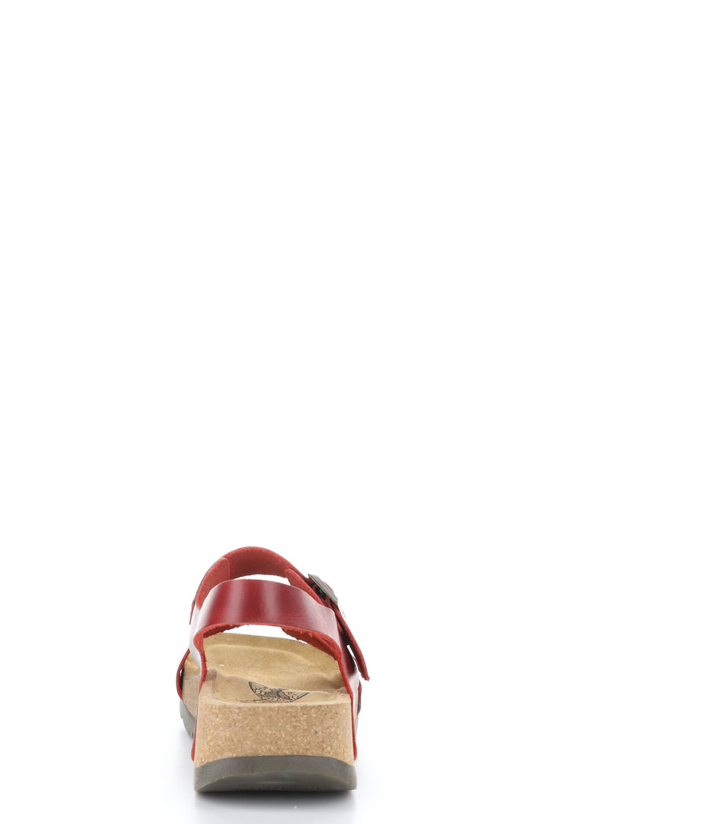 CEKE722FLY RED Round Toe Shoes|CEKE722FLY Chaussures à Bout Rond in Rouge