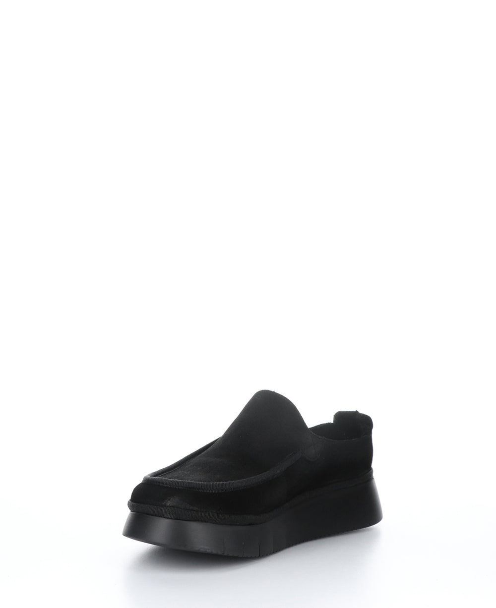 CEZE361FLY BLACK Round Toe Clogs|CEZE361FLY Chaussures à Bout Rond in Noir