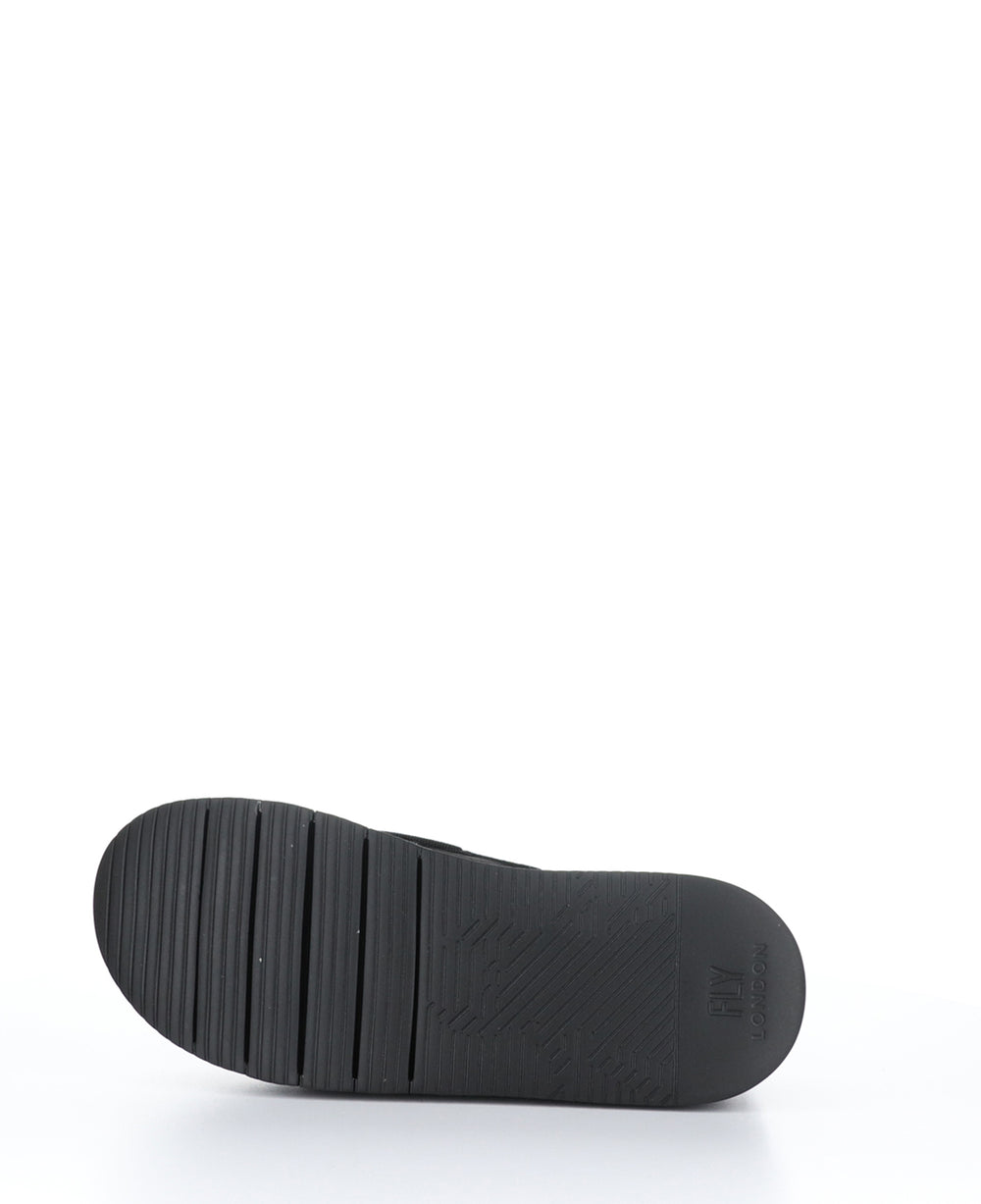 CEZE361FLY BLACK Round Toe Clogs|CEZE361FLY Chaussures à Bout Rond in Noir
