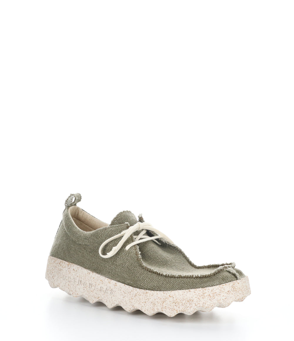 CHAT047ASPM MIL GREEN/NAT Round Toe Shoes|CHAT047ASPM Chaussures à Bout Rond in Vert