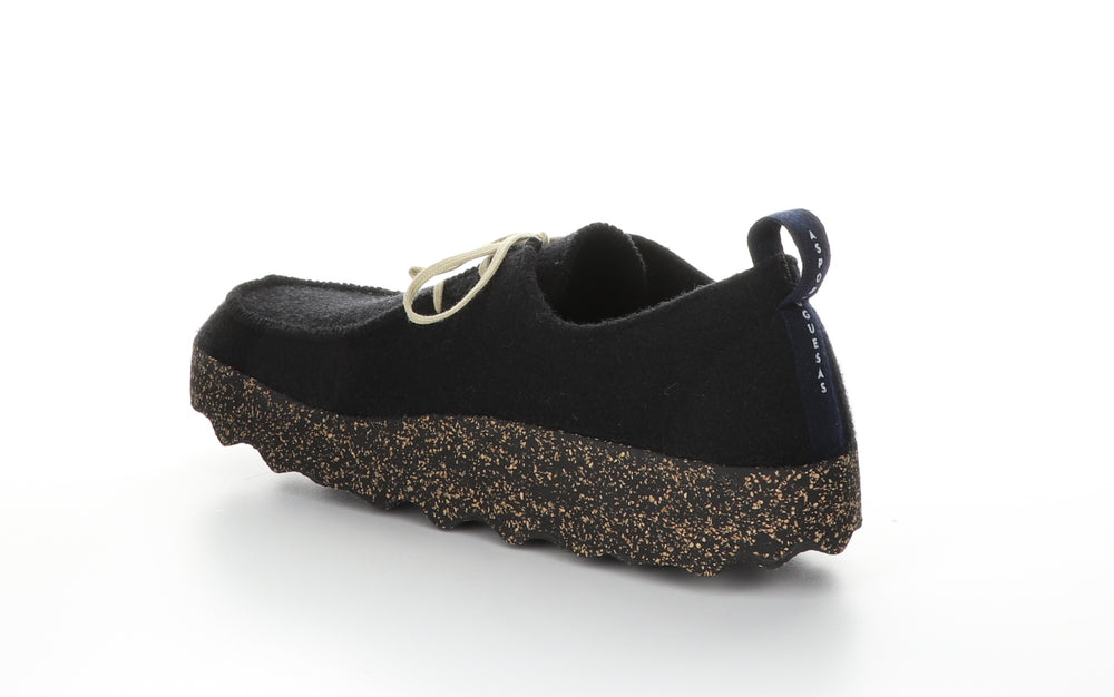 CHAT M Black Round Toe Mules|CHAT M Chaussures à Bout Rond in Noir