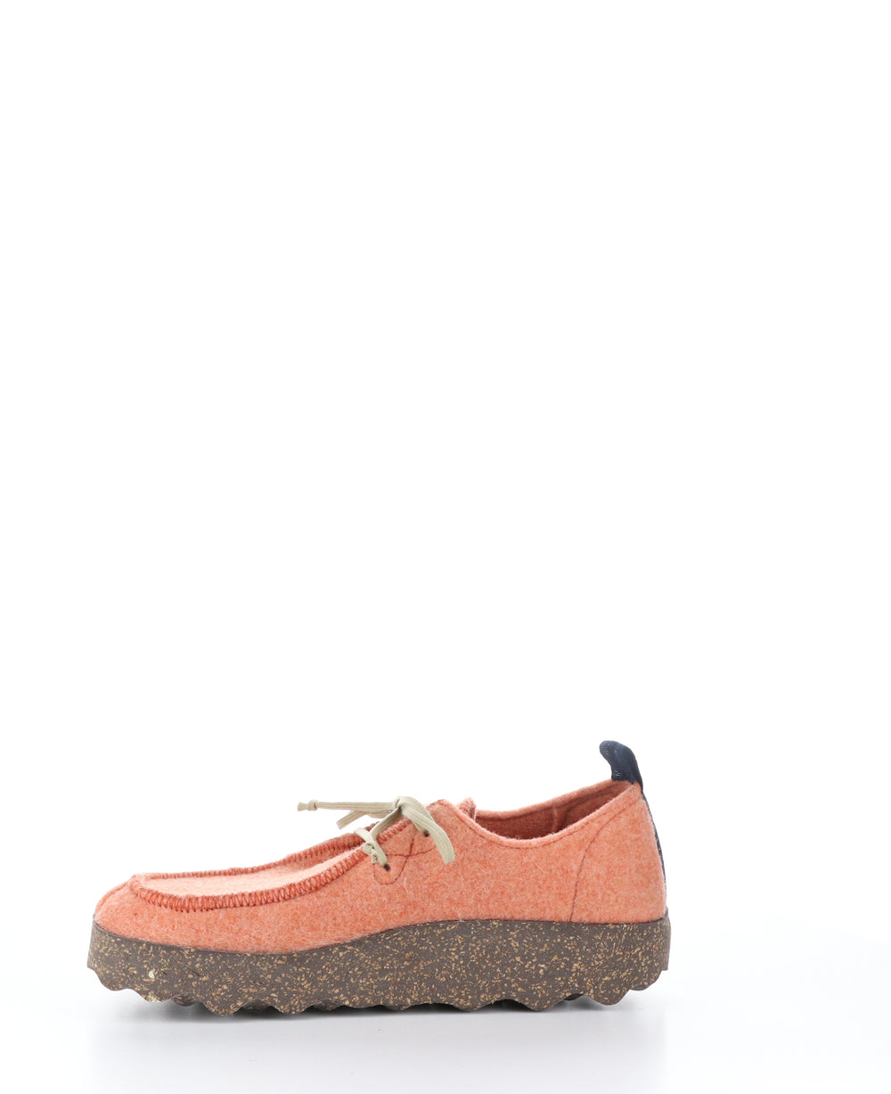CHAT063ASP Tangerine Round Toe Shoes|CHAT063ASP Chaussures à Bout Rond in Orange