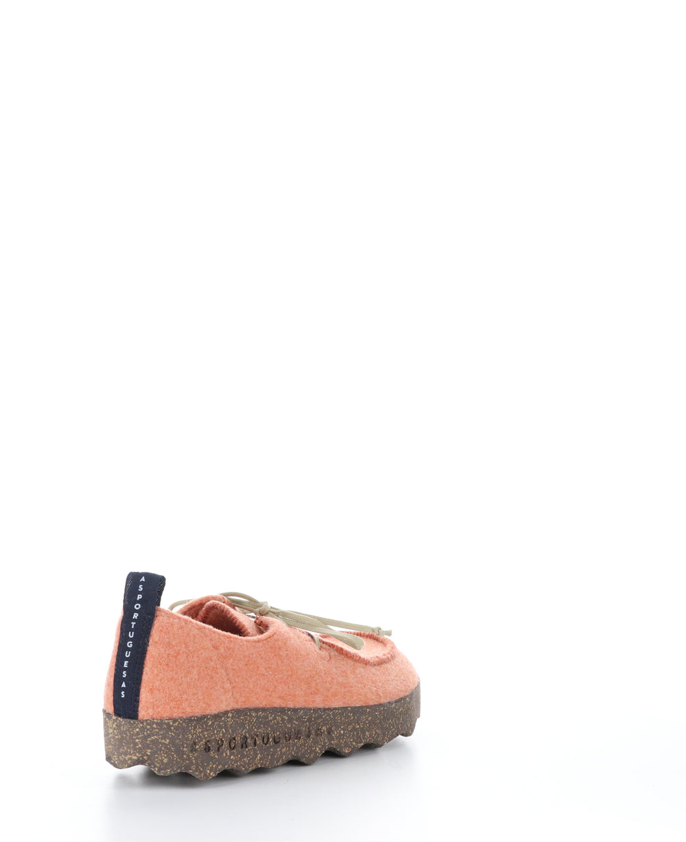 CHAT063ASP Tangerine Round Toe Shoes|CHAT063ASP Chaussures à Bout Rond in Orange