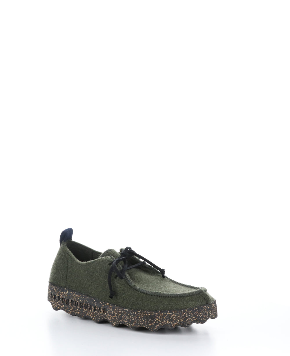 CHAT063ASP Military Green Round Toe Shoes|CHAT063ASP Chaussures à Bout Rond in Vert