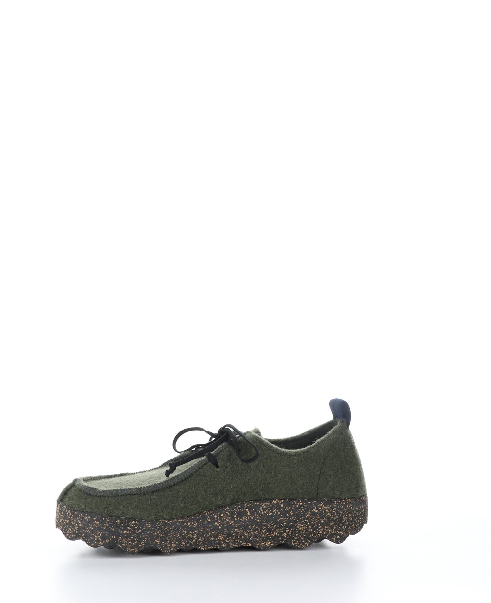 CHAT063ASP Military Green Round Toe Shoes|CHAT063ASP Chaussures à Bout Rond in Vert