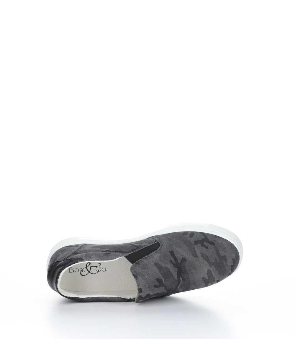 CHUSKA GREY/BLACK Slip-on Shoes|CHUSKA Baskets à Enfiler in Gris