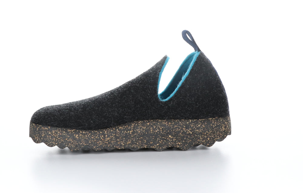 CITY Coal Black Round Toe Ankle Boots|CITY Bottines à Bout Rond in Noir