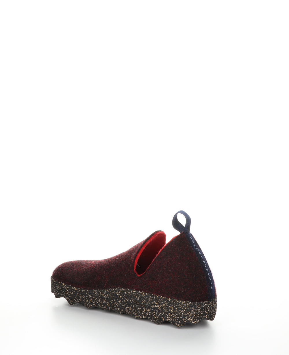 CITY Merlot Round Toe Shoes|CITY Chaussures à Bout Rond in Rouge