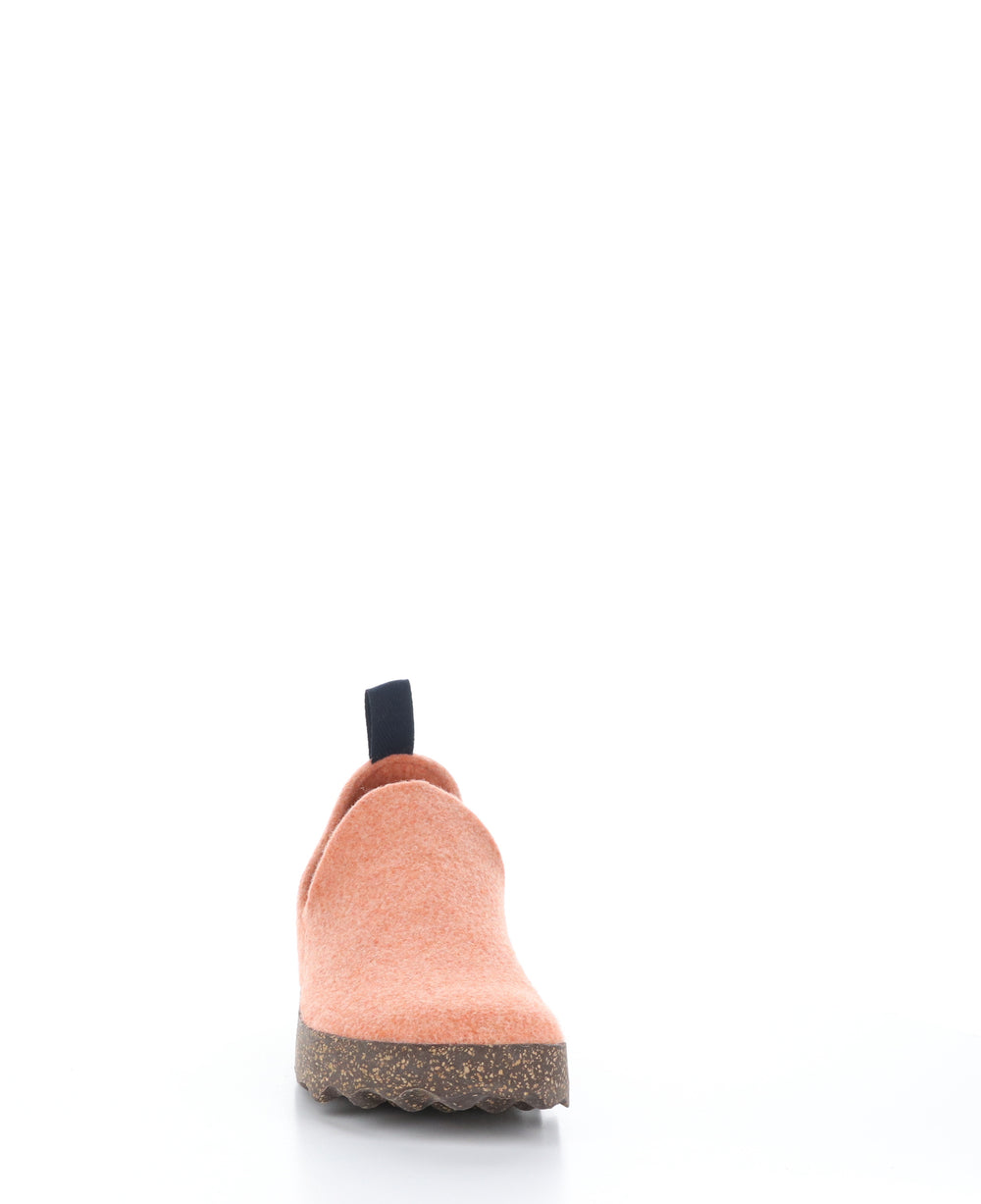CITY Tangerine Round Toe Shoes|CITY Chaussures à Bout Rond in Orange