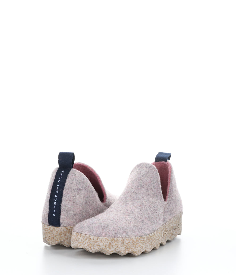 CITY DUSTY ROSE Round Toe Shoes|CITY Chaussures à Bout Rond in Rose