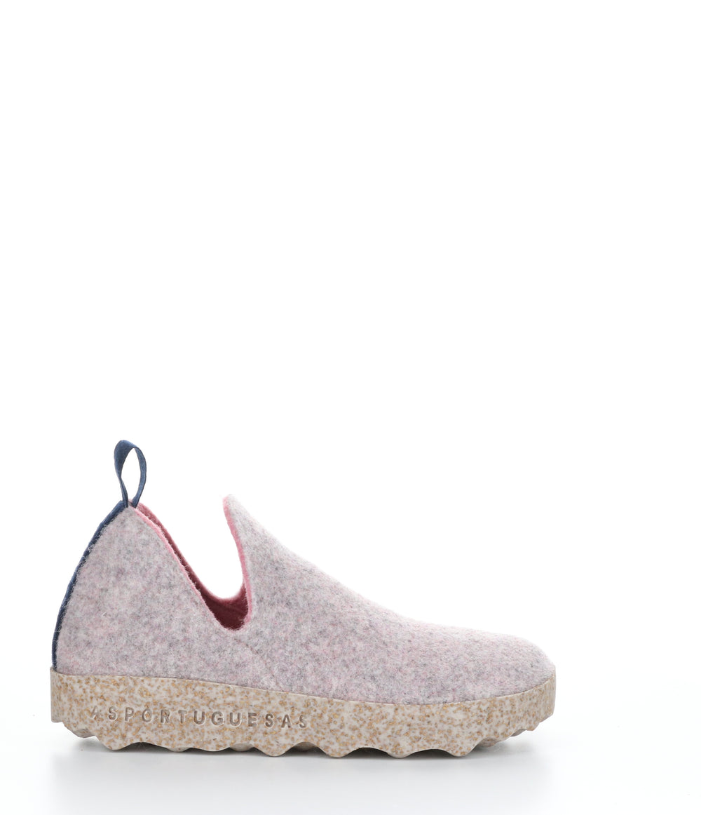CITY DUSTY ROSE Round Toe Shoes|CITY Chaussures à Bout Rond in Rose