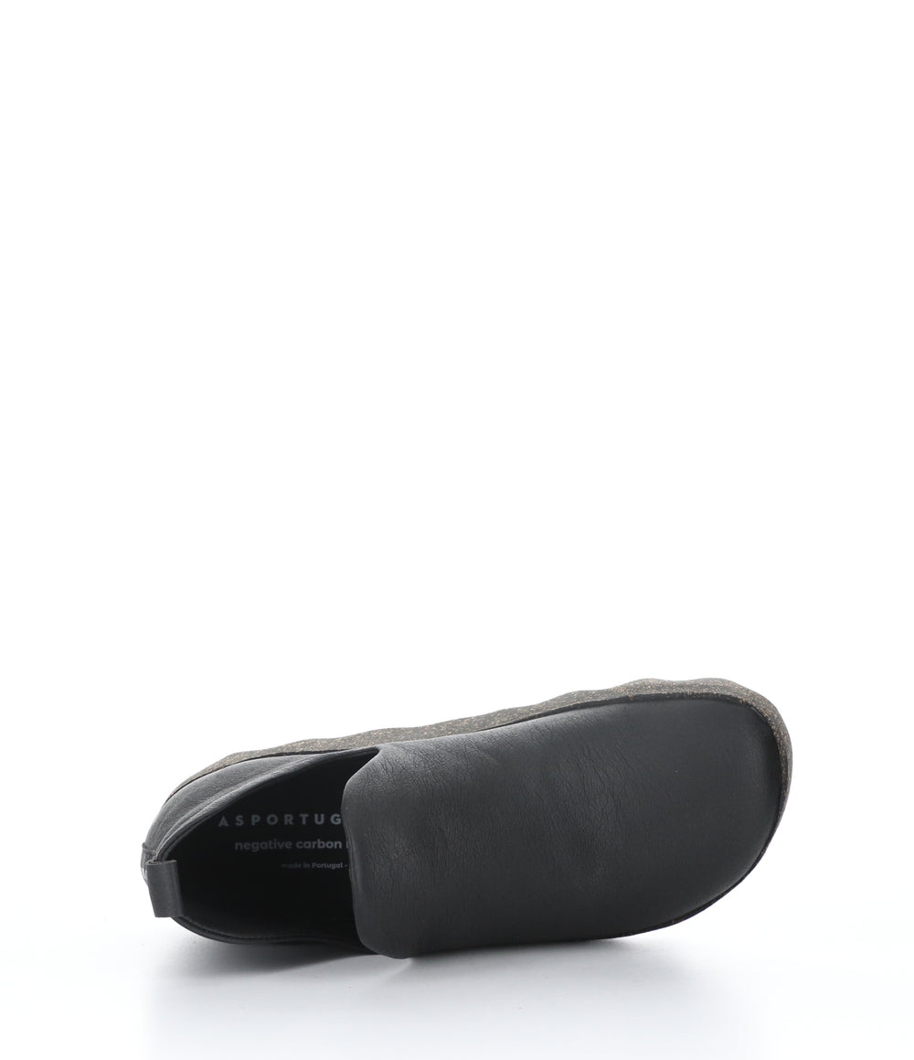CITY110ASP BLACK Round Toe Shoes|CITY110ASP Chaussures à Bout Rond in Noir