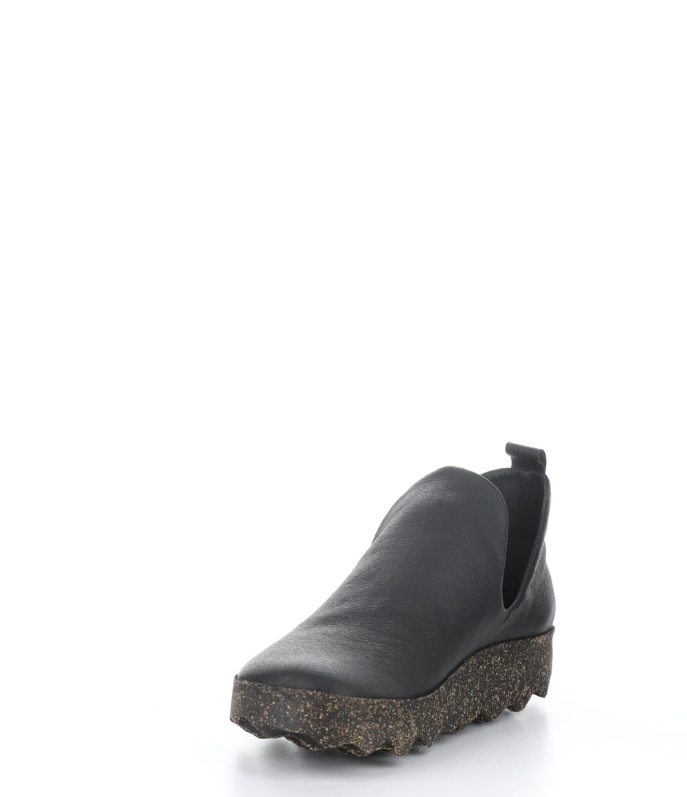 CITY110ASP BLACK Round Toe Shoes|CITY110ASP Chaussures à Bout Rond in Noir