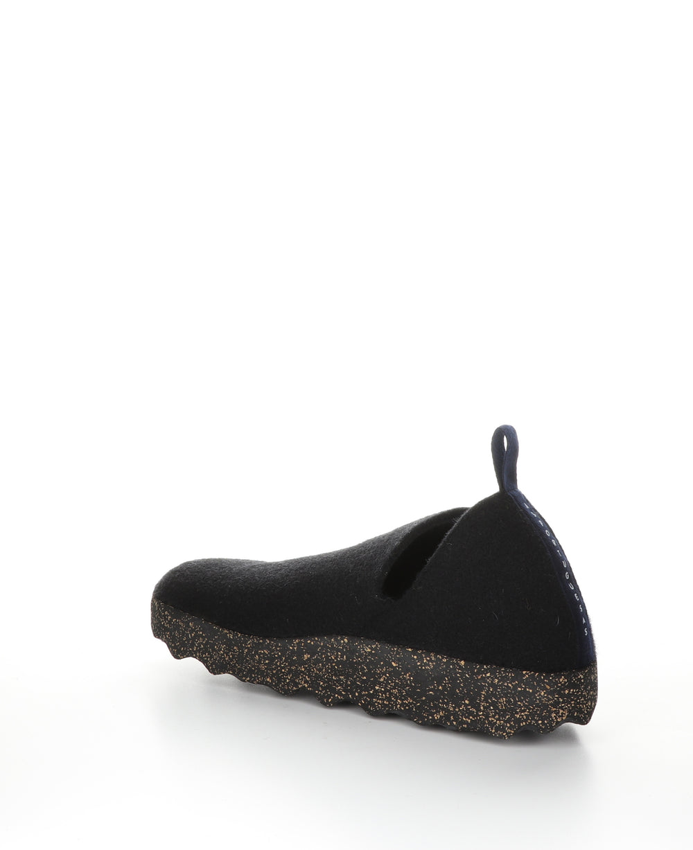 CITYM Black Round Toe Shoes|CITYM Chaussures à Bout Rond in Noir