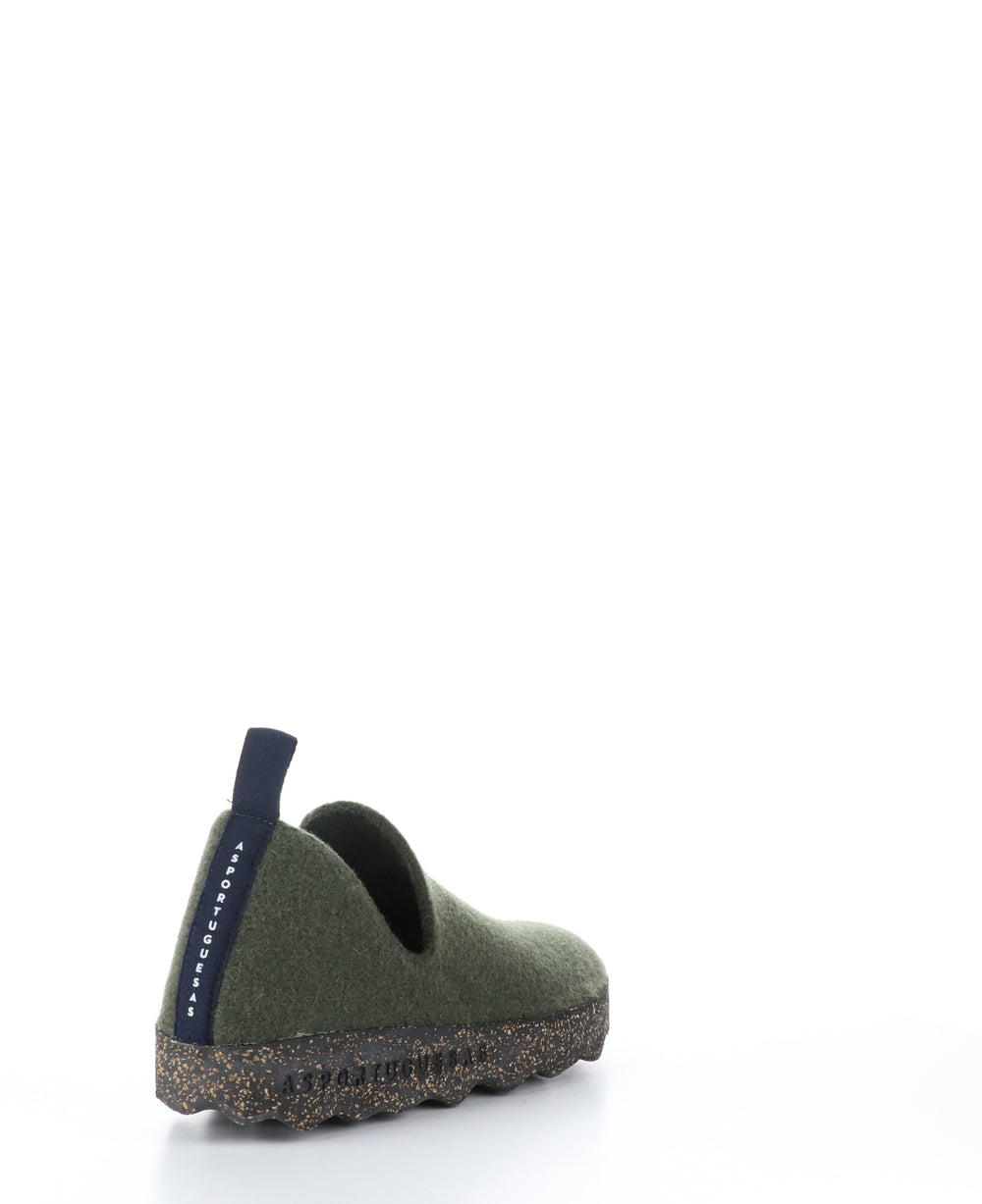 CITYM Military Green Round Toe Shoes|CITYM Chaussures à Bout Rond in Vert