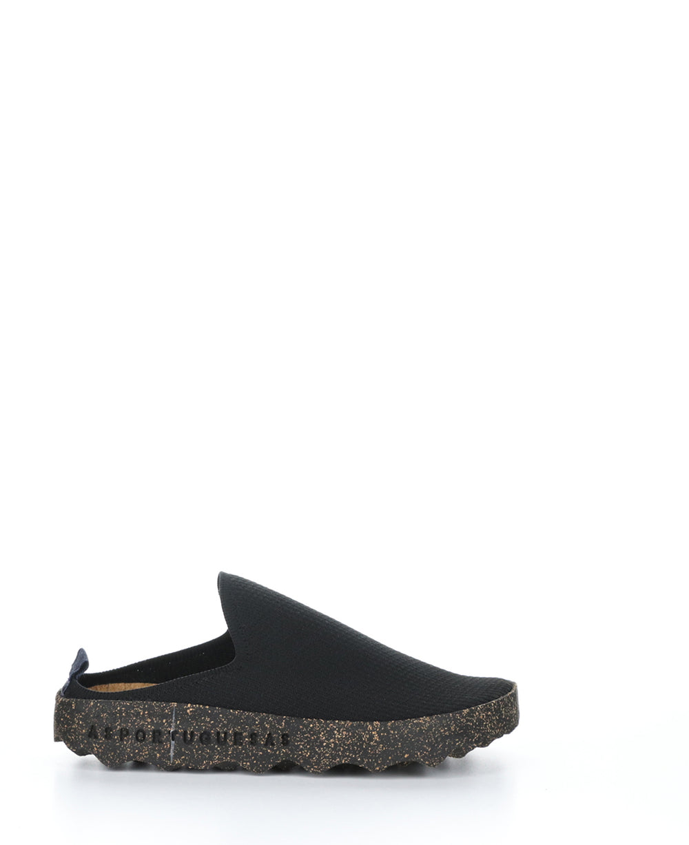 CLOG102ASP BLACK Slip-on Shoes|CLOG102ASP Chaussures à Bout Rond in Noir
