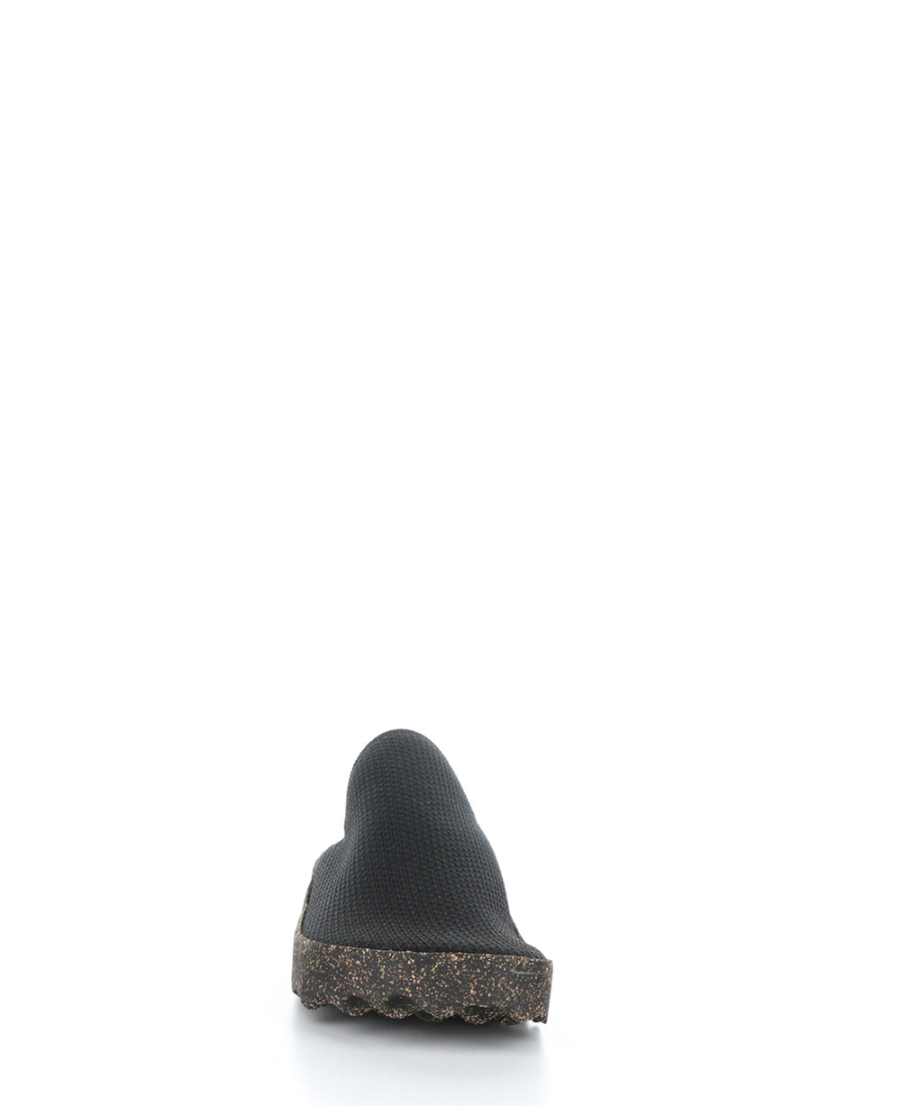 CLOG105ASPM BLACK Slip-on Shoes|CLOG105ASPM Chaussures à Bout Rond in Noir