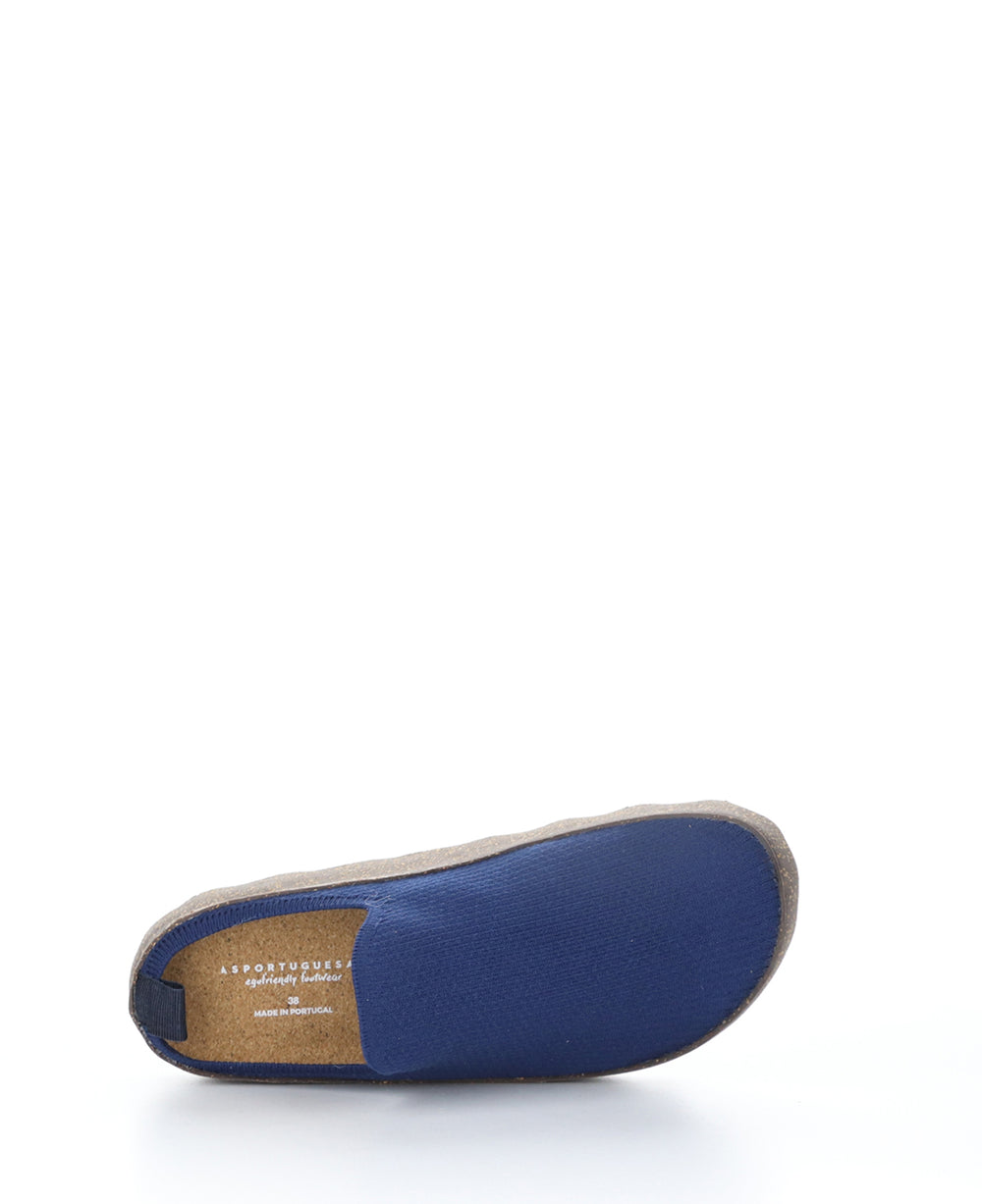CLOG105ASPM NAVY/BROWN Slip-on Shoes|CLOG105ASPM Chaussures à Bout Rond in Bleu