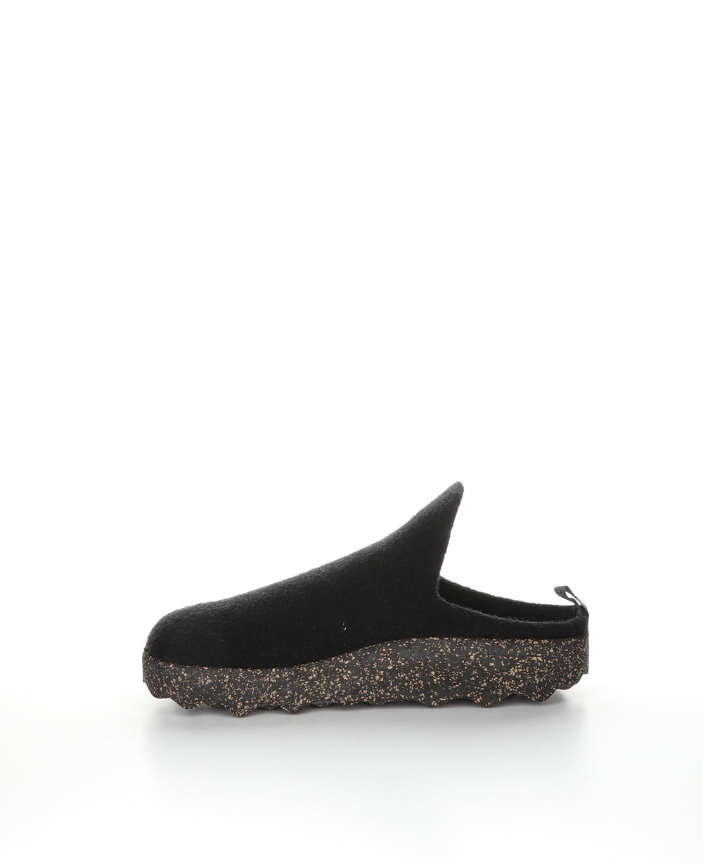 COME023ASP Black Round Toe Shoes|COME023ASP Chaussures à Bout Rond in Noir