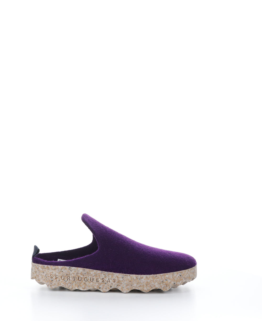 COME023ASP Dark Purple Round Toe Shoes|COME023ASP Chaussures à Bout Rond in Violet