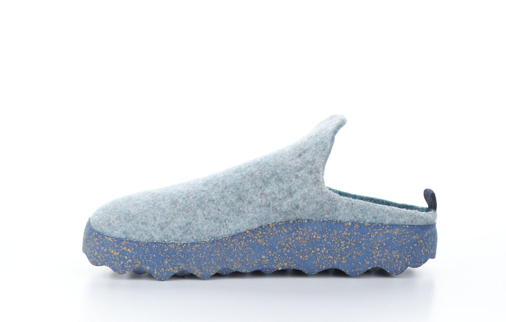 COME023ASP Emerald Blue Round Toe Shoes|COME023ASP Chaussures à Bout Rond in Bleu