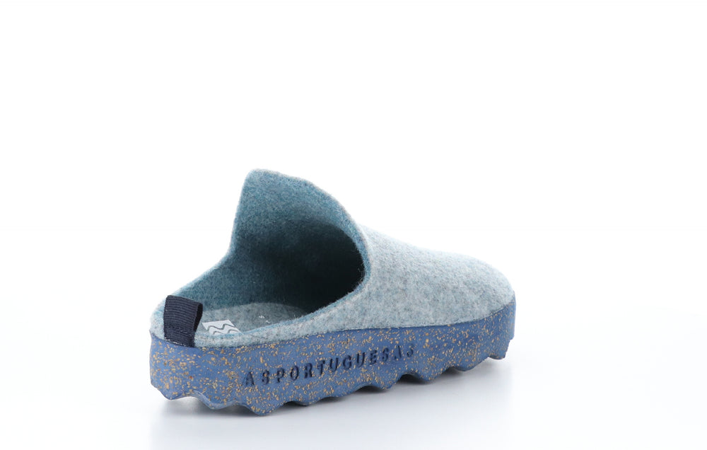 COME023ASP Emerald Blue Round Toe Shoes|COME023ASP Chaussures à Bout Rond in Bleu