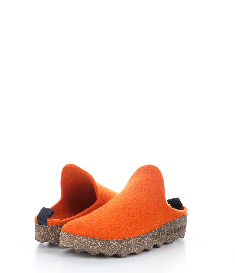 COME023ASP BURNT ORANGE Round Toe Shoes|COME023ASP Chaussures à Bout Rond in Orange