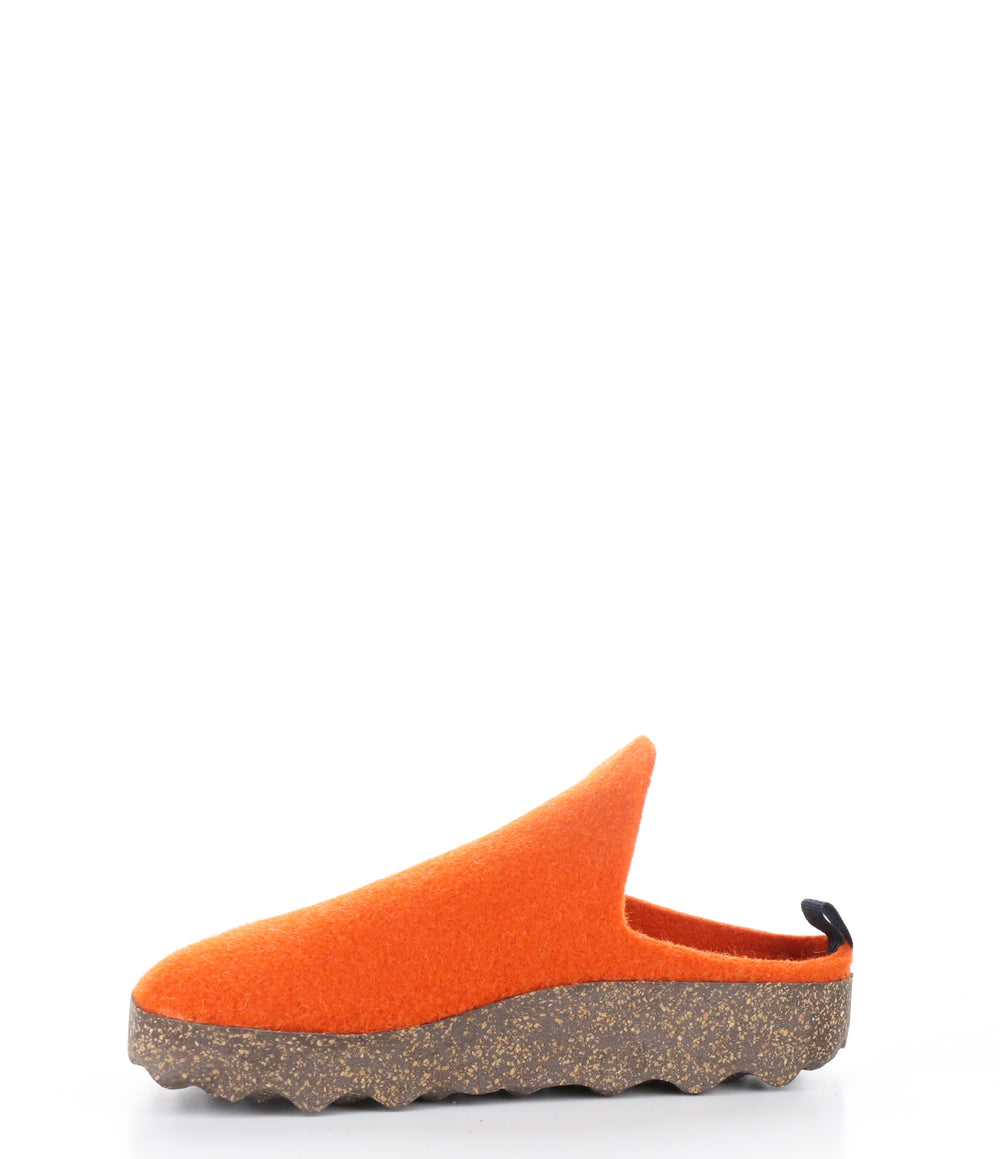 COME023ASP BURNT ORANGE Round Toe Shoes|COME023ASP Chaussures à Bout Rond in Orange
