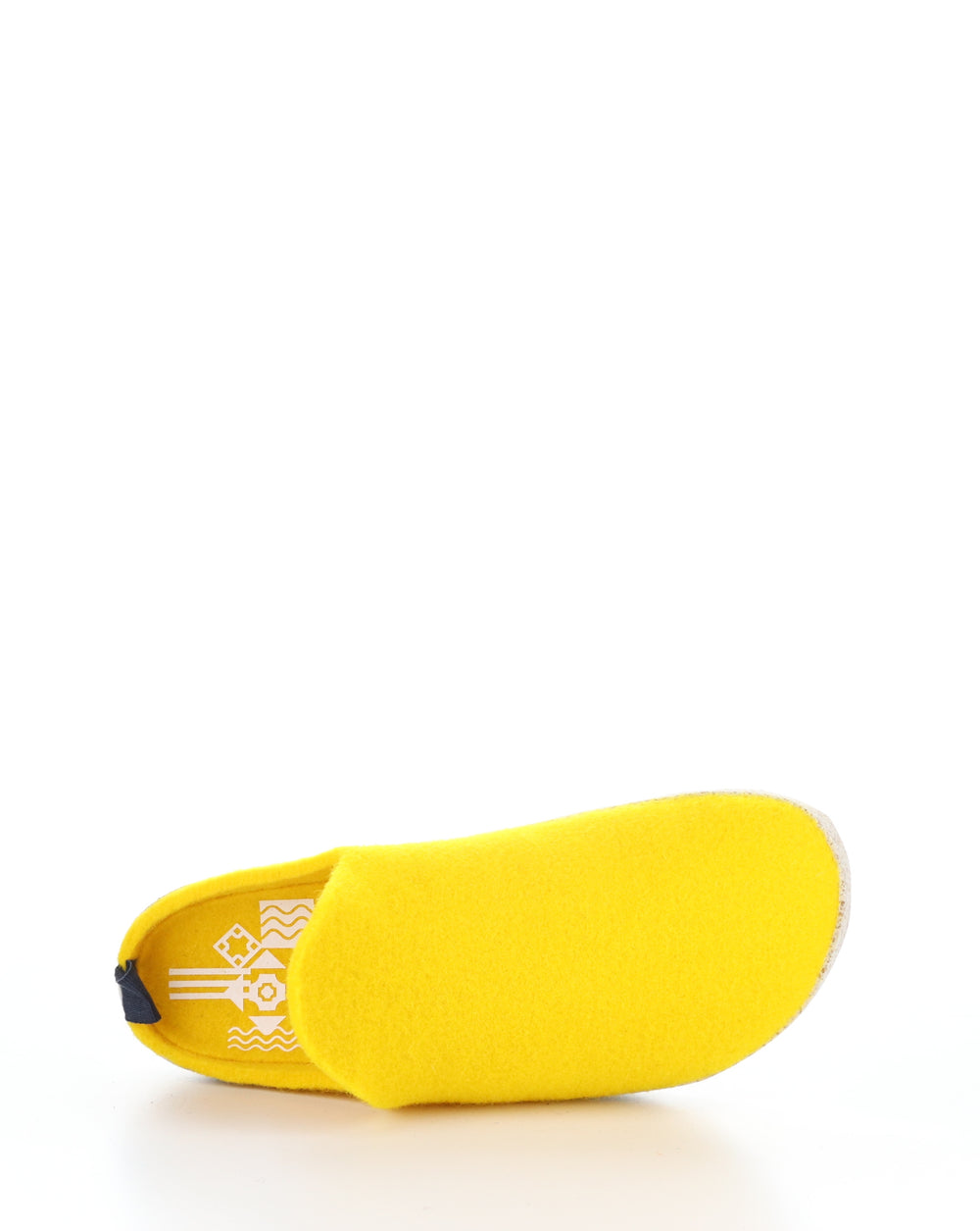 COME023ASP Yellow Slip-on Mules