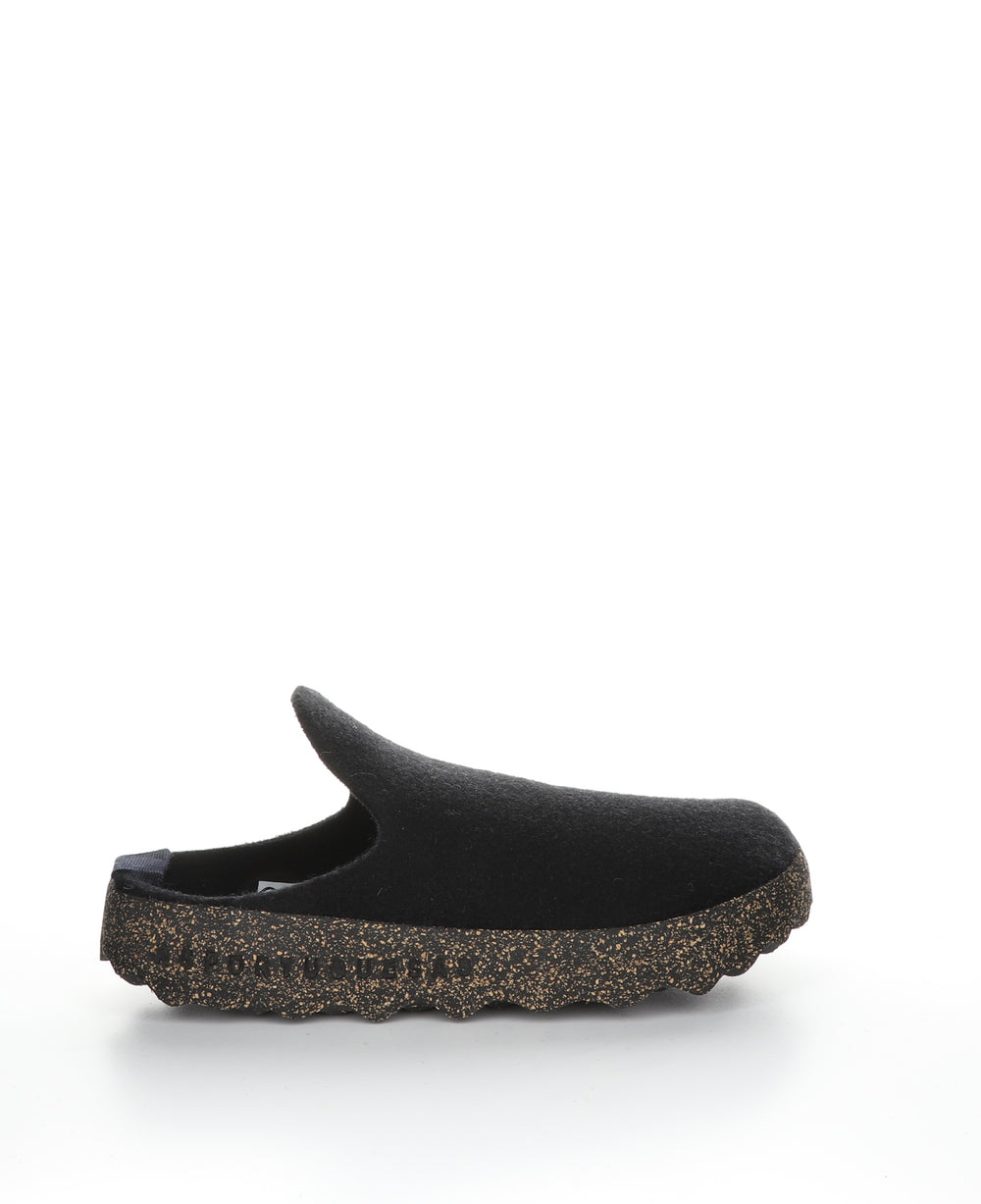 COME061ASPM Black Round Toe Shoes|COME061ASPM Chaussures à Bout Rond in Noir