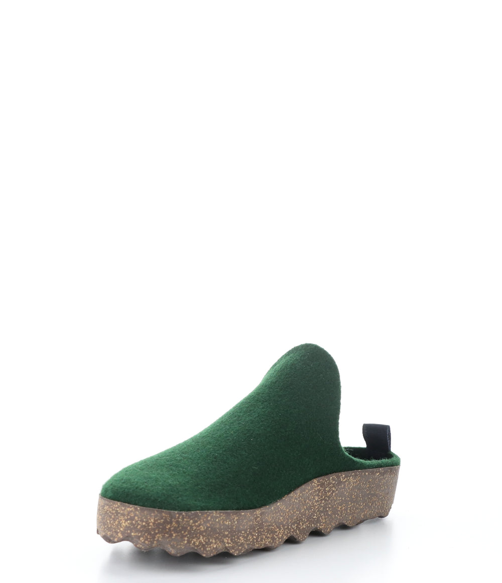COME061ASPM EVERGREEN Round Toe Shoes|COME061ASPM Chaussures à Bout Rond in Vert