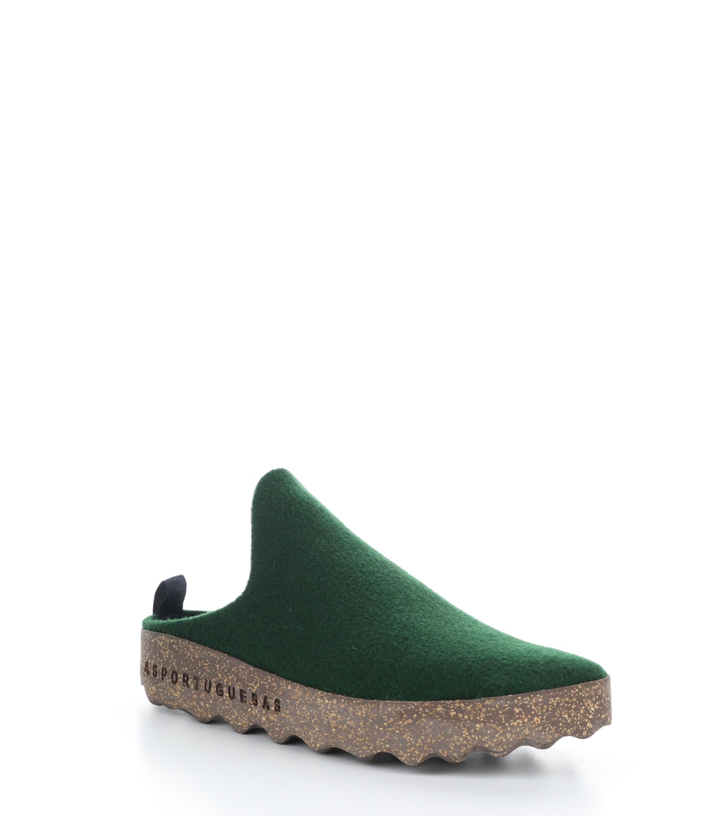 COME061ASPM EVERGREEN Round Toe Shoes|COME061ASPM Chaussures à Bout Rond in Vert