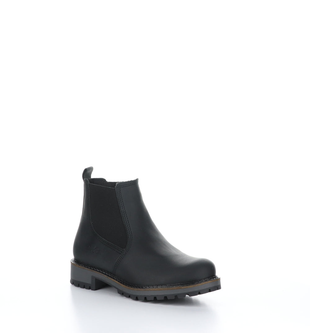 CORRA Black Zip Up Ankle Boots|CORRA Bottines avec Fermeture Zippée in Noir