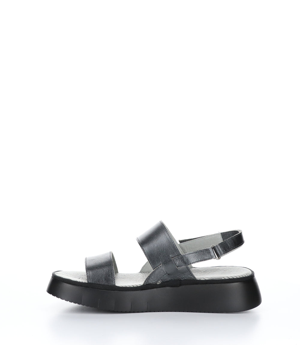 CURA318FLY GRAPHITE Wedge Sandals|CURA318FLY Chaussures à Bout Rond in Gris