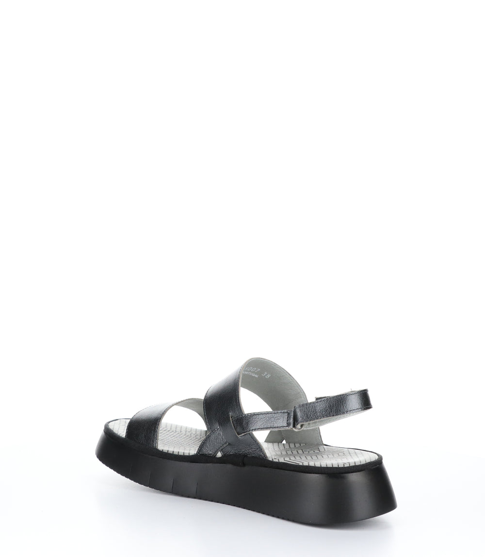 CURA318FLY GRAPHITE Wedge Sandals|CURA318FLY Chaussures à Bout Rond in Gris