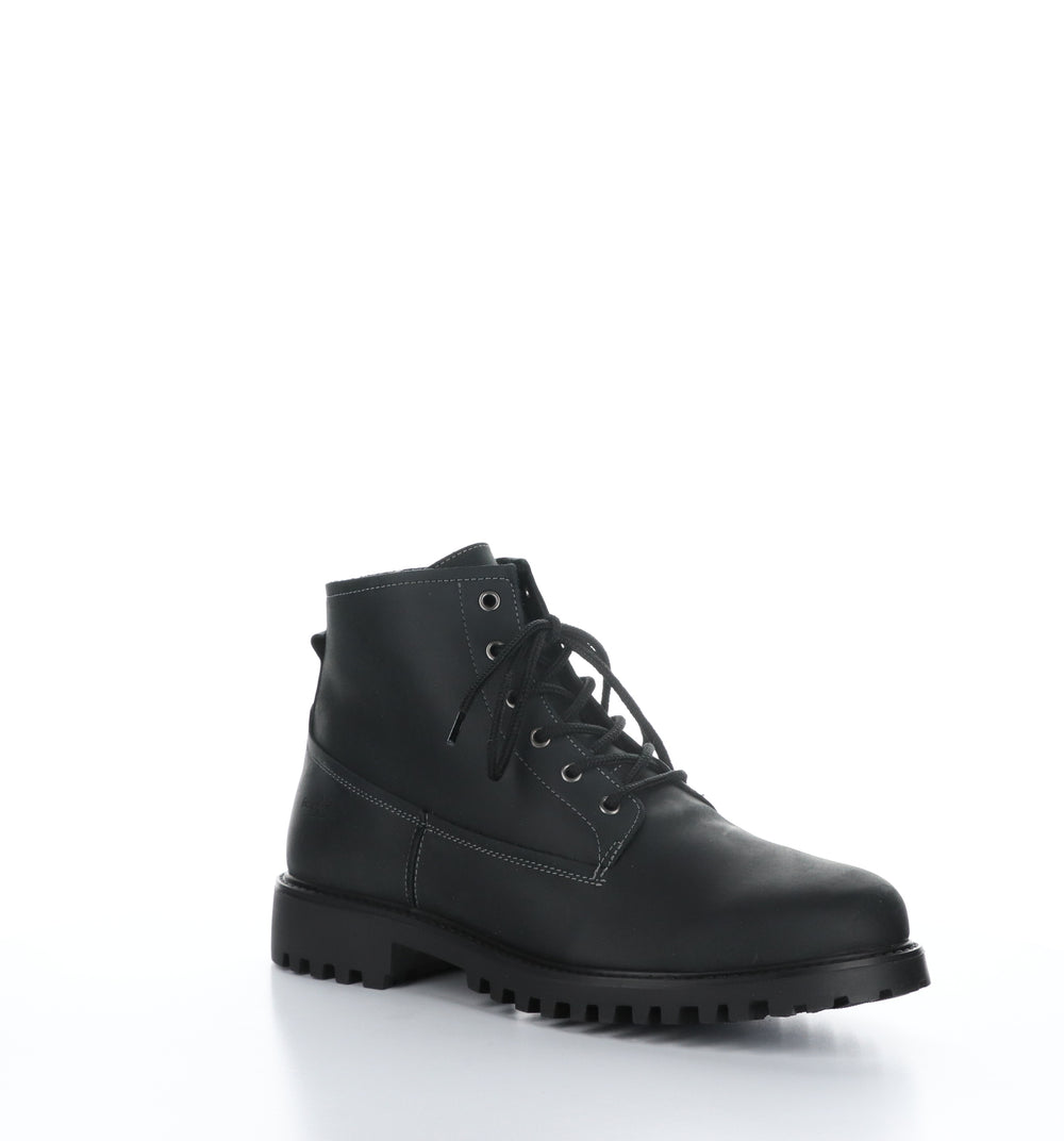DASH Black Zip Up Ankle Boots|DASH Bottines avec Fermeture Zippée in Noir