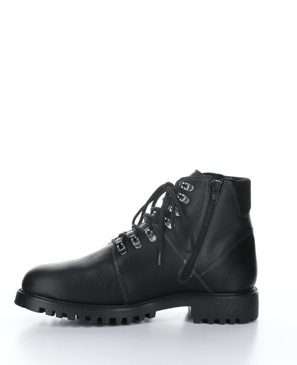 DAWSON Black Zip Up Boots|DAWSON Bottes avec Fermeture Zippée in Noir