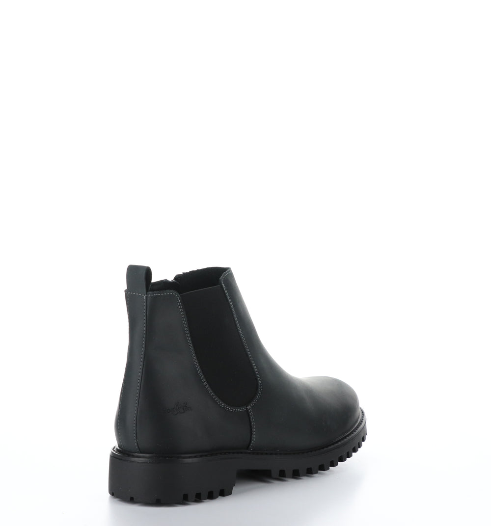 DAX Black Zip Up Ankle Boots