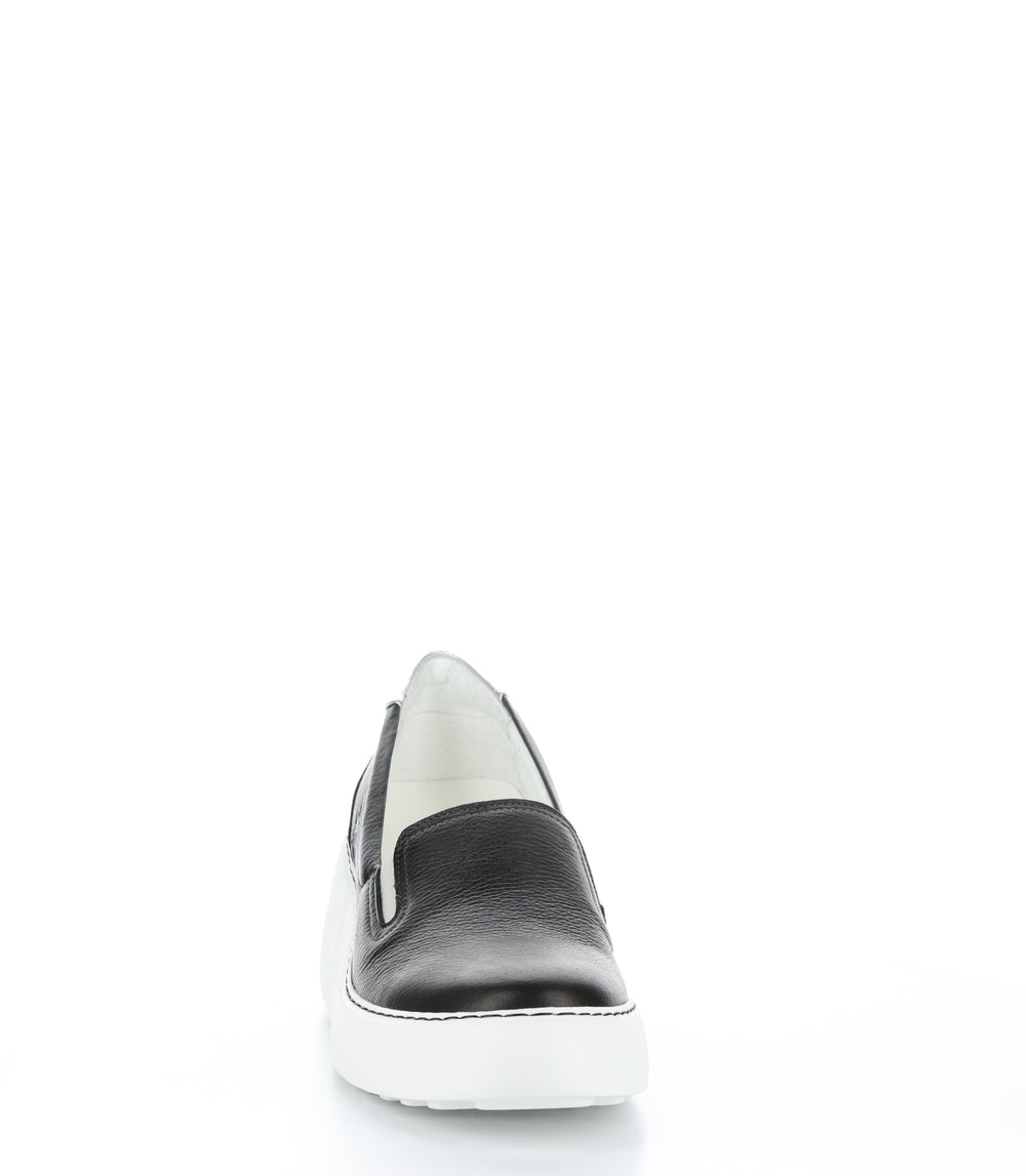 DECA459FLY Brito Black Slip-on Trainers|DECA459FLY Baskets à Enfiler in Noir