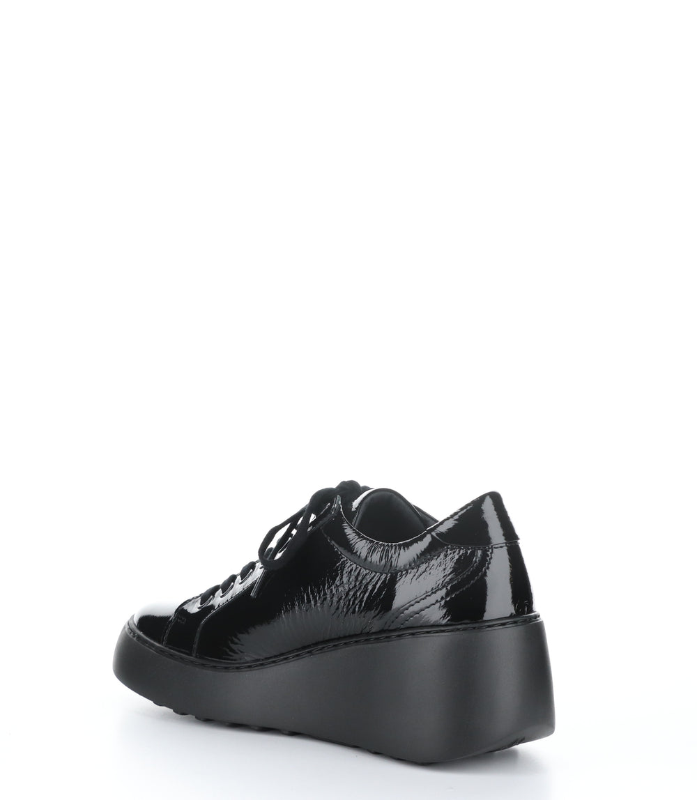 DILE450FLY BLACK Round Toe Trainers|DILE450FLY Baskets à Lacets in Noir