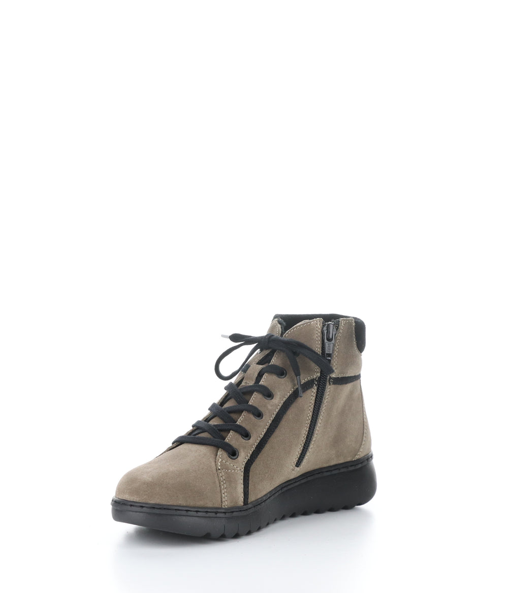 EMMA707SOF 005 TAUPE/BLACK Lace-up Boots