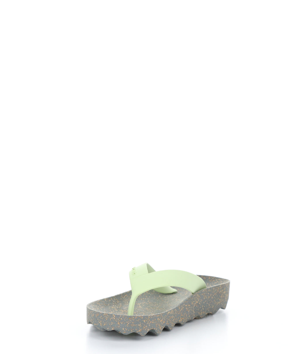 FEEL_L Grey Mint Casual Flip-Flops|FEEL_L Tong en Style Casual in Vert