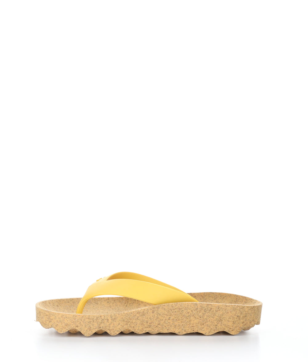 FEEL075ASP YELLOW Round Toe Shoes|FEEL075ASP Chaussures à Bout Rond in Jaune