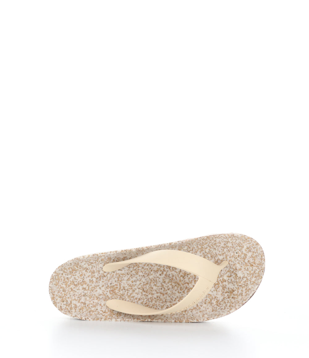 FEEL075ASP MILKY/BEIGE Round Toe Shoes|FEEL075ASP Chaussures à Bout Rond in Beige