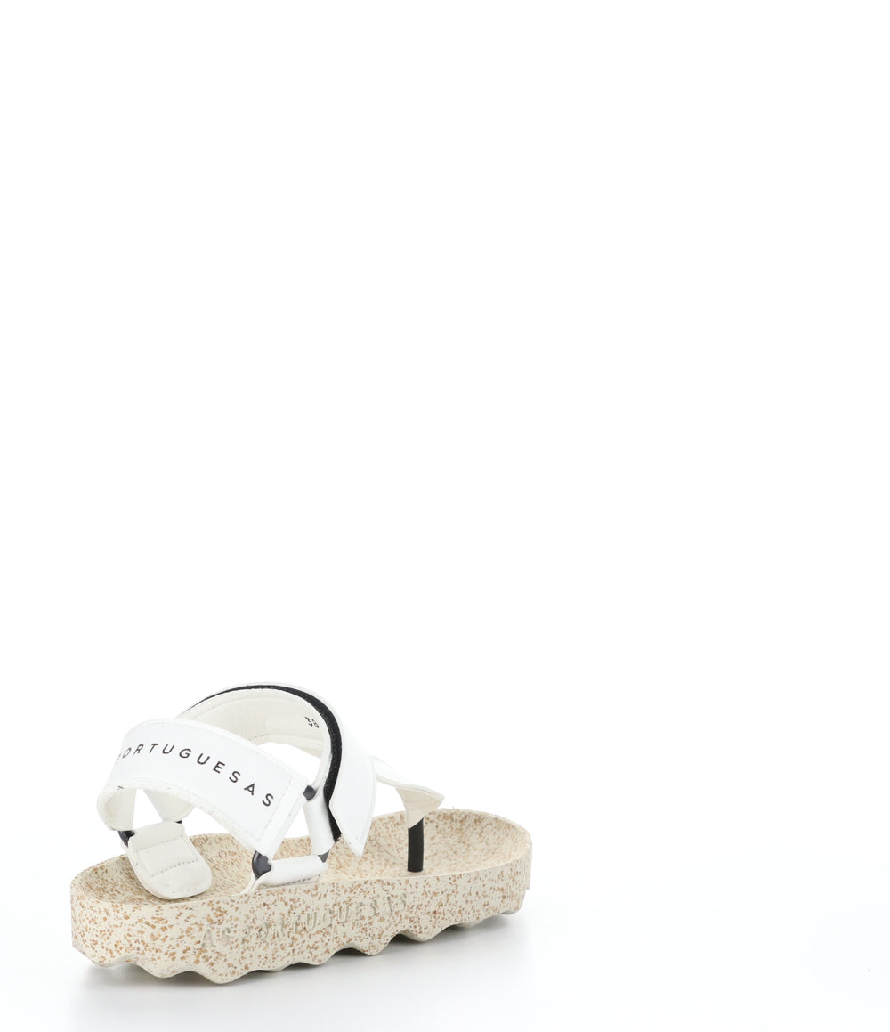 FIZZ077ASP WHITE/NATURAL Round Toe Shoes|FIZZ077ASP Chaussures à Bout Rond in Blanc